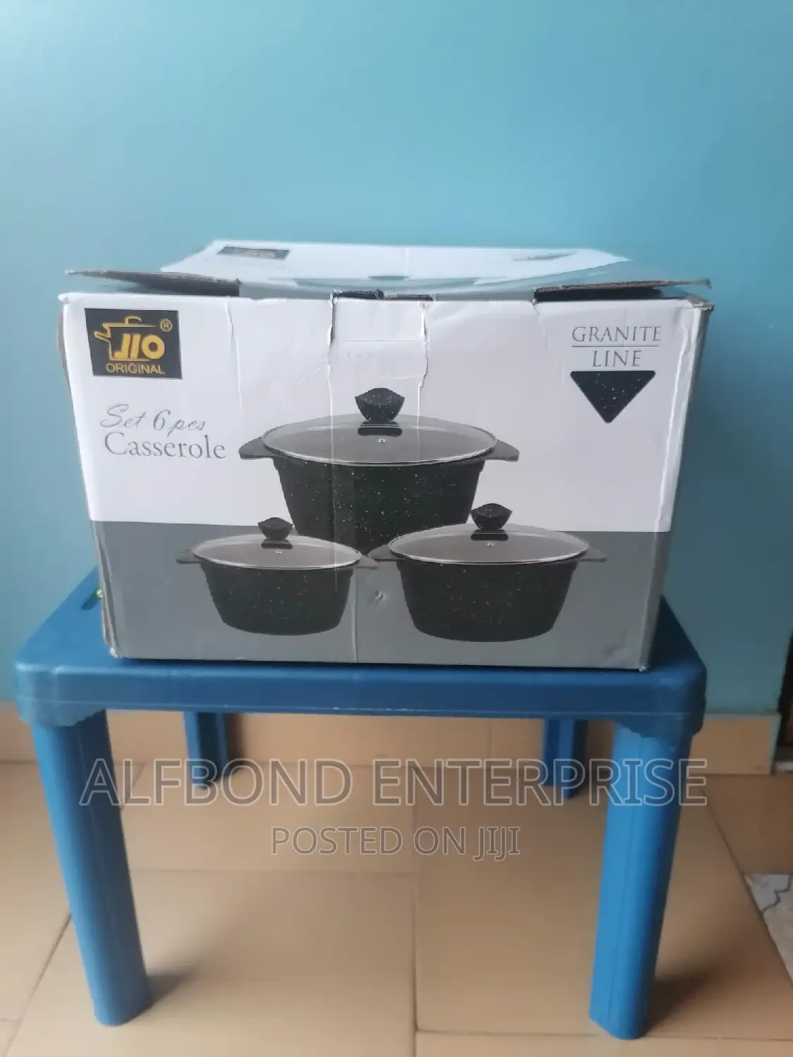 Jio Original Cookware Granite 3 Set 6 PCS Casserole