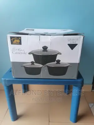 Jio Original Cookware Granite 3 Set 6 PCS Casserole