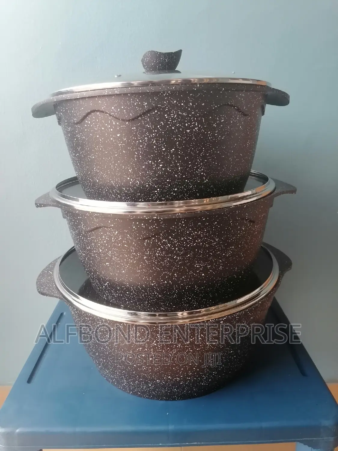 Jio Original Cookware Granite 3 Set 6 PCS Casserole