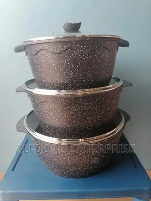 Jio Original Cookware Granite 3 Set 6 PCS Casserole
