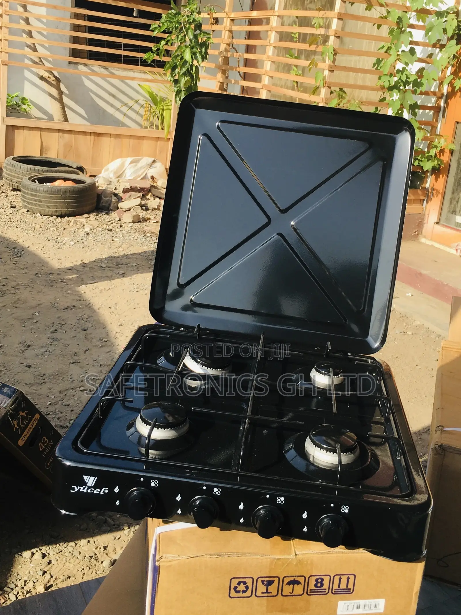 Lastest Black Yucel 4 Gas Burner Stove Tabletop