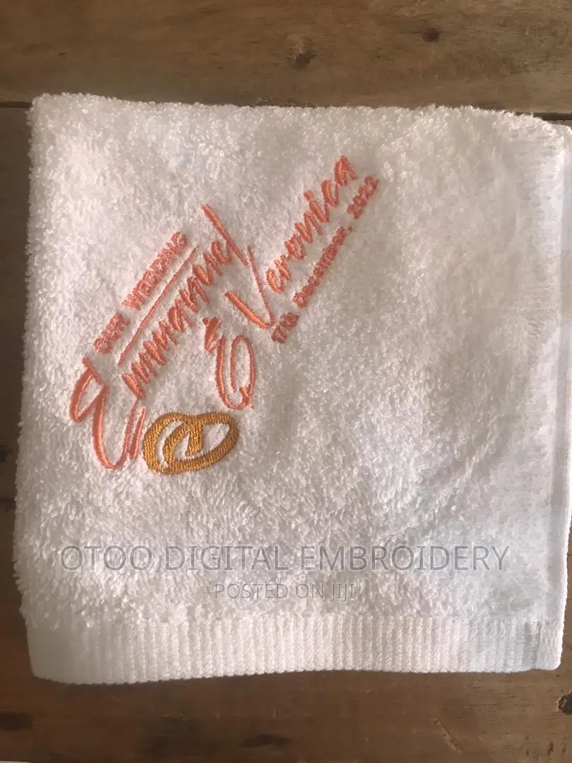 Face Towel Embroidery