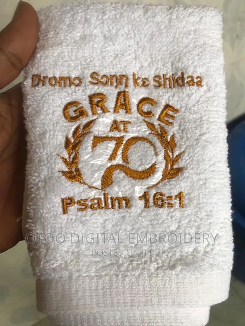 Face Towel Embroidery