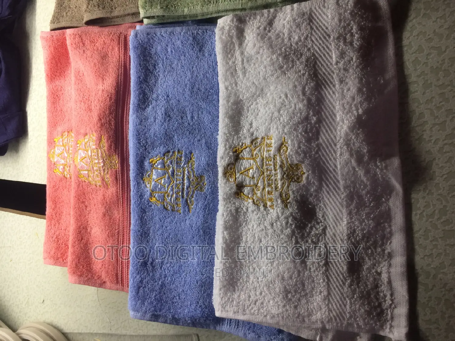 Face Towel Embroidery