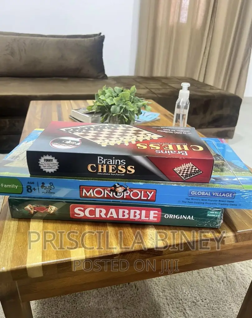 Monopoly,Scrabble and Chess Game
