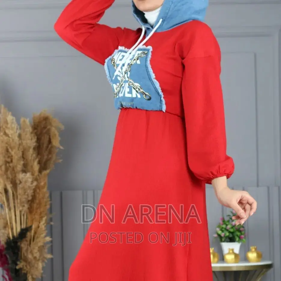 Turkey Long Muslim Hoodie Dress