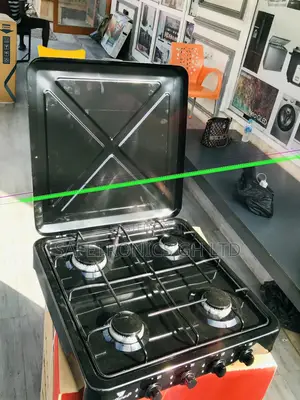 Boxed Yucel Tabletop 4 Gas Burner Stove Black