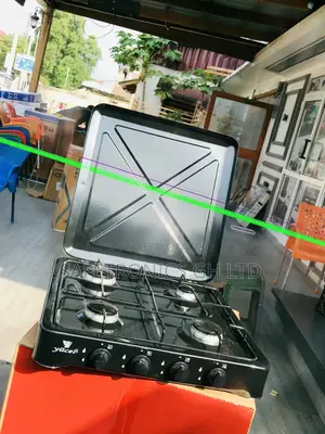 Unique Black Yucel Tabletop 4 Gas Burner Stove 