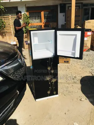 Topfreezer Doubledoor PF-20T Pearl Glass Black Fridge