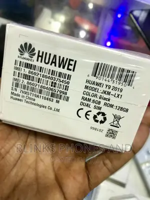New Huawei Y9 2019 Dual SIM 128 GB Black