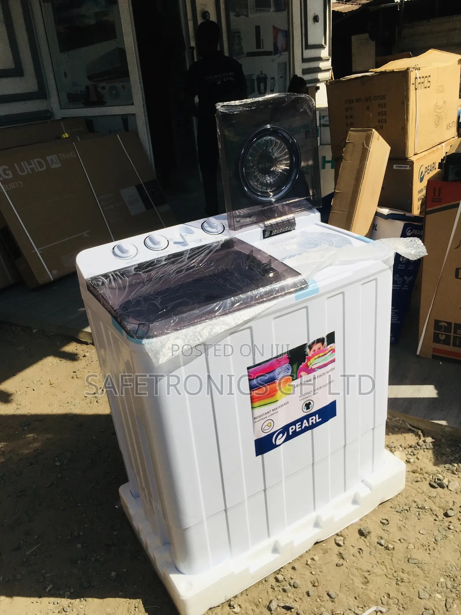12kg Washingmachine Topload Pearl Semiautomatic White