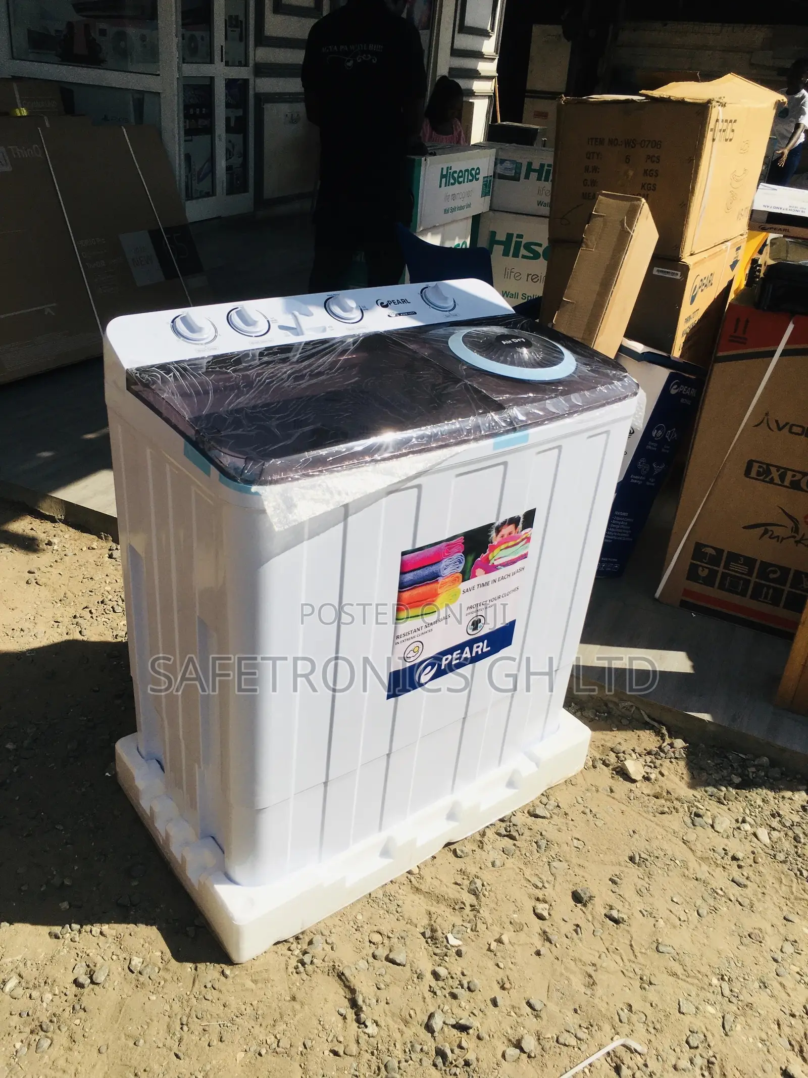 Topload Washingmachine Semiautomatic 12kg Pearl Reliable