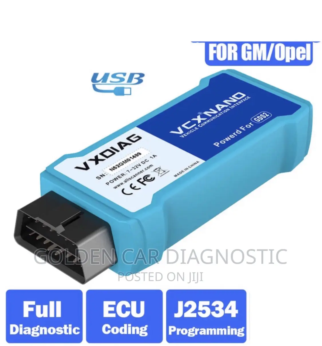 Vxdiag VCX Nano for Gm Opel Obd2 Diagnostics Scanner