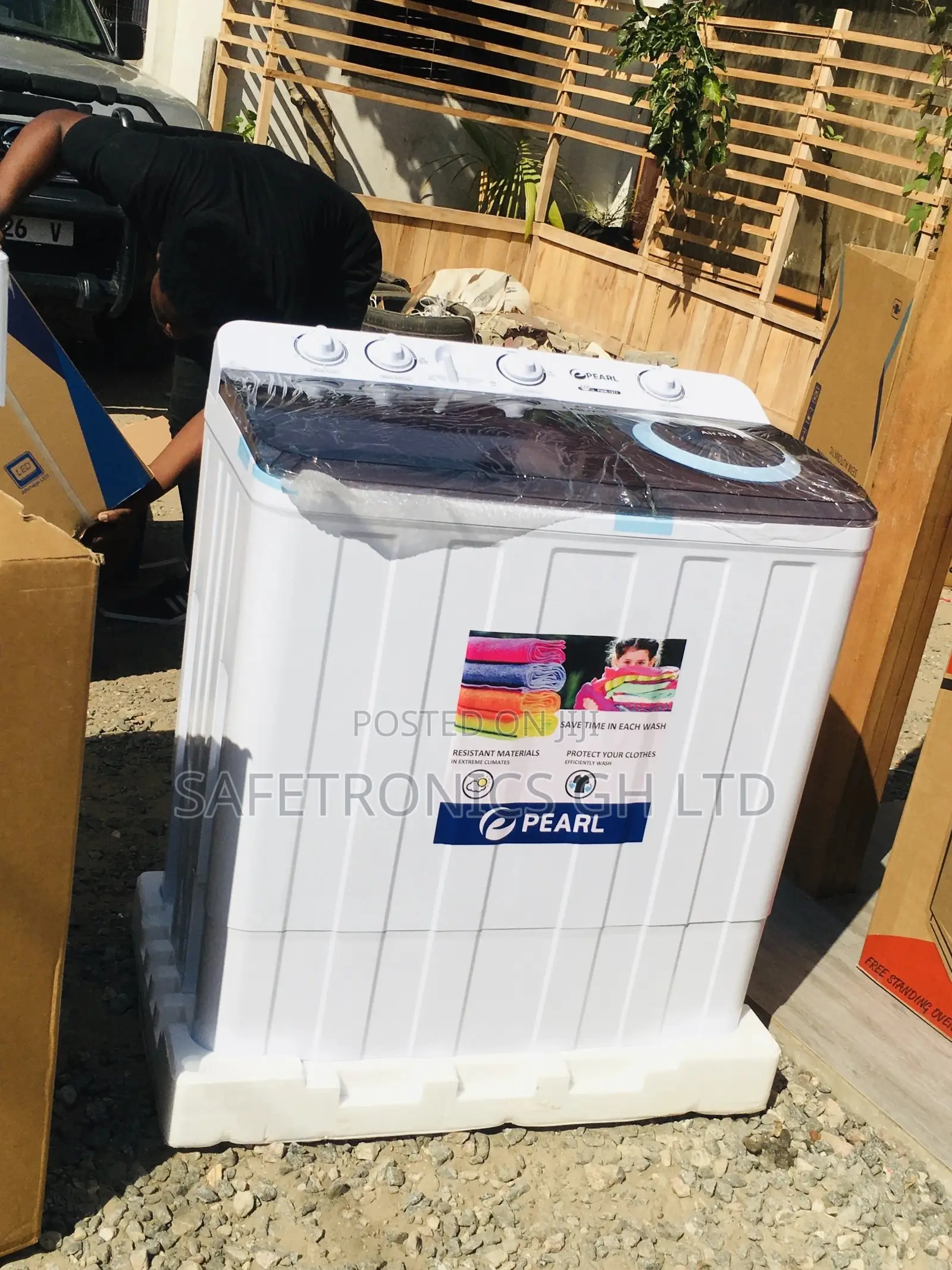 Pearl Washingmachine 12kg Semiautomatic Topload Electric