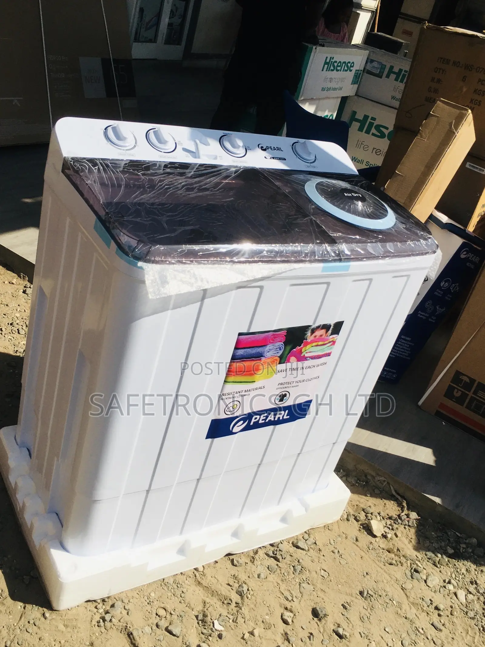 12kg Washingmachine Topload Reliable Semiautomatic Pearl