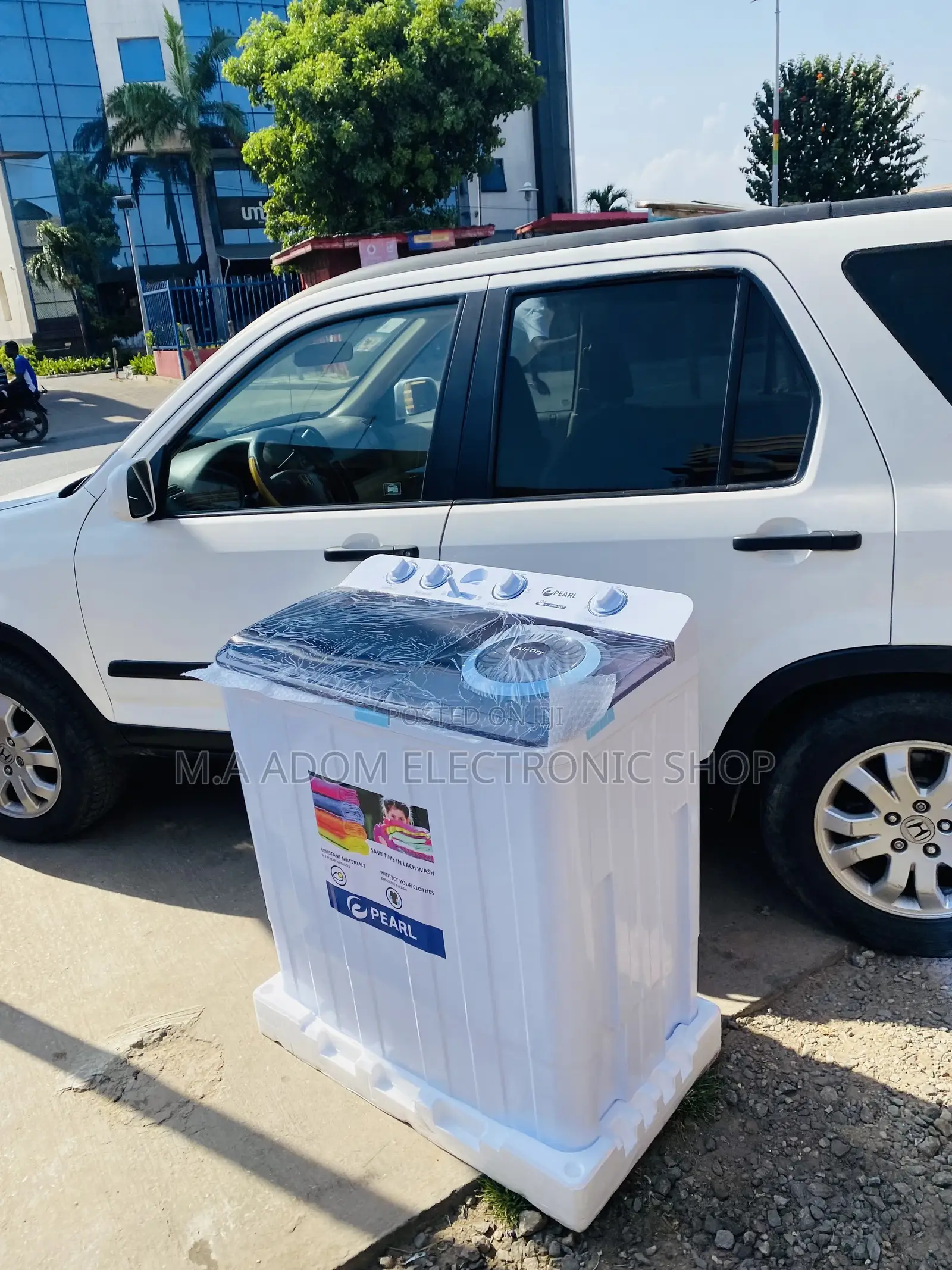 Buy Authentic Pearl 12kg Electric Washing Machine + Spin/Dry