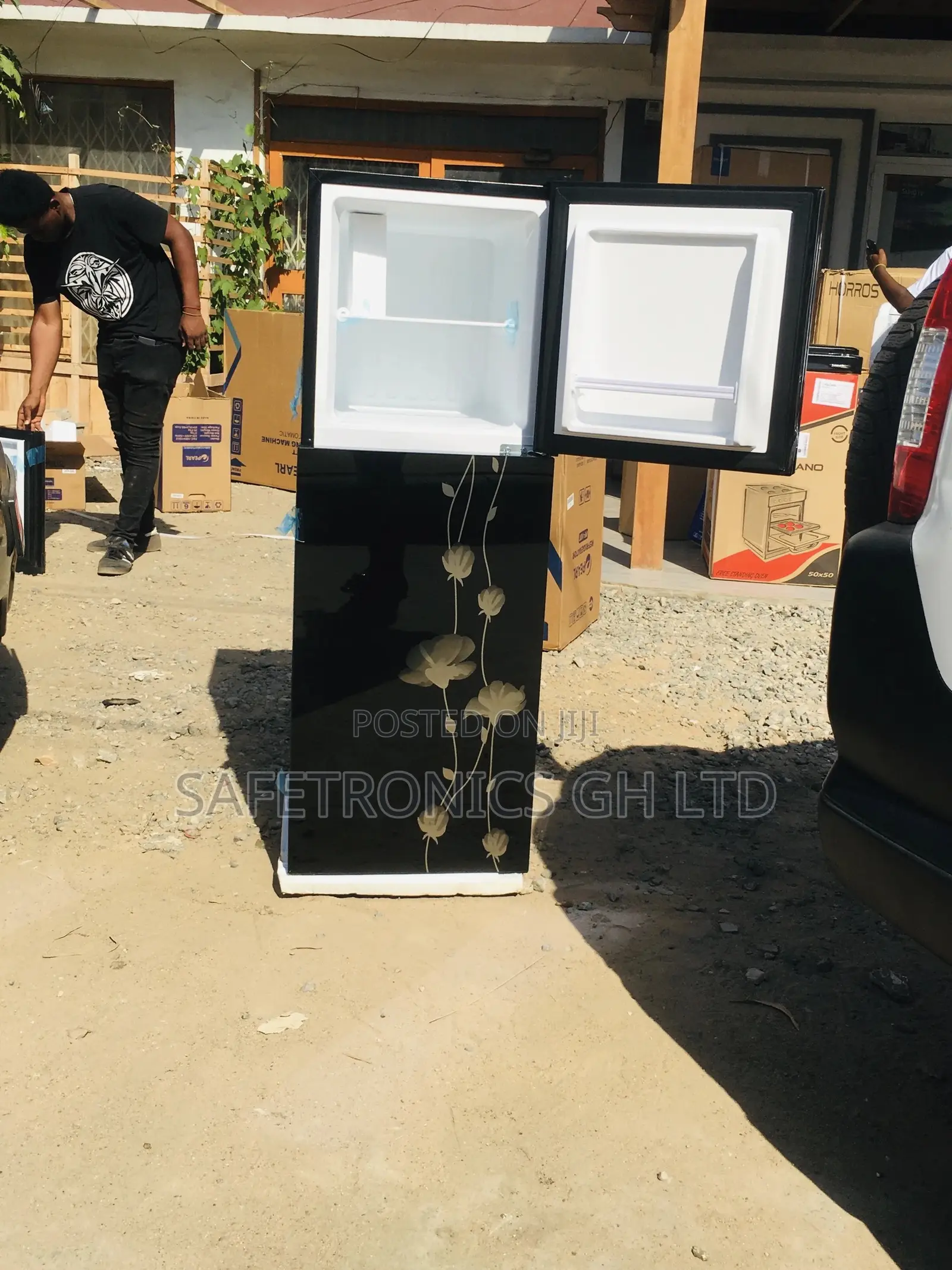 Reliable Black Doubledoor PF-20T Pearl Topfreezer Fridge