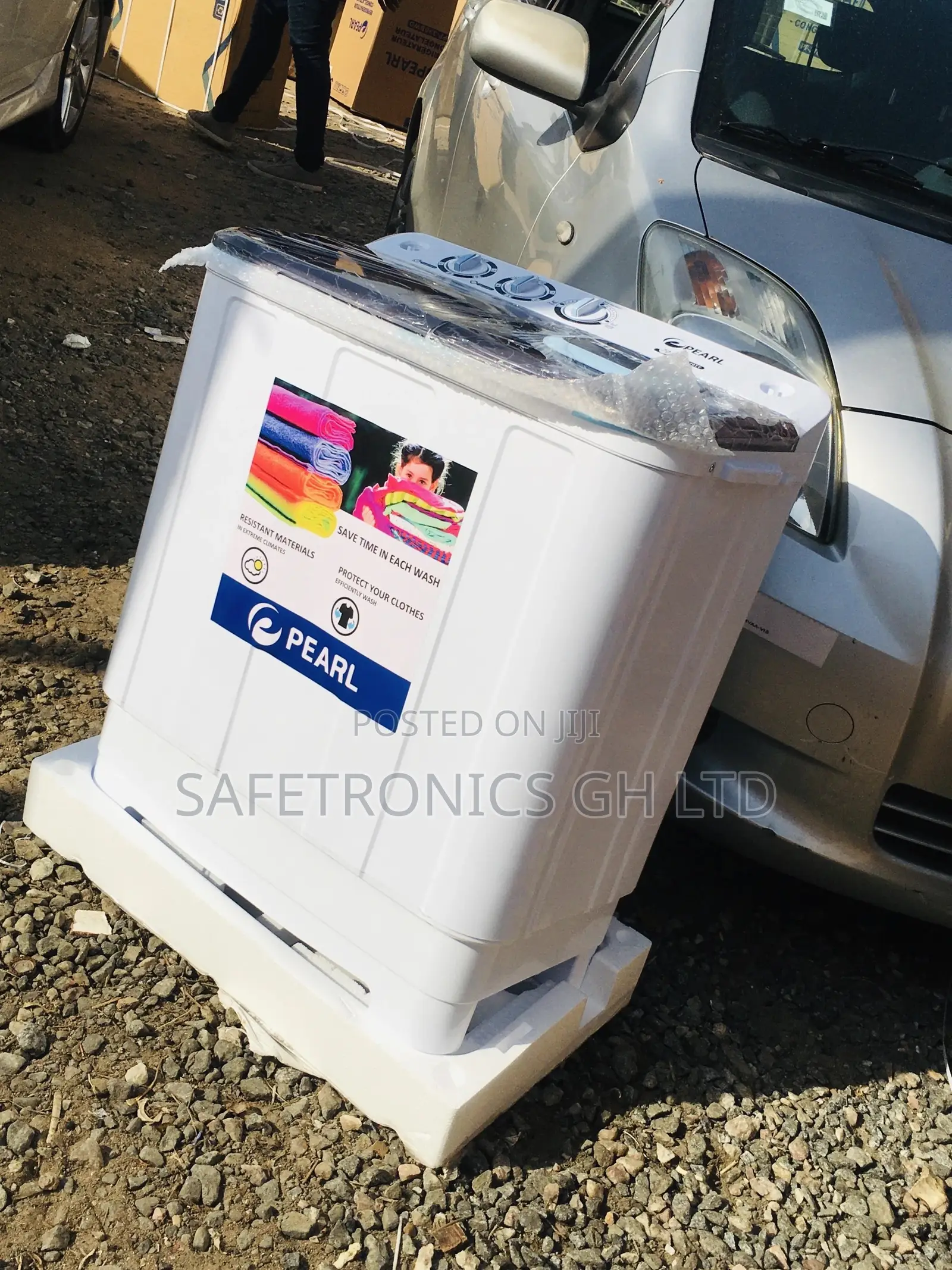 White Washingmachine Topload 7kg Semiautomatic Pearl P