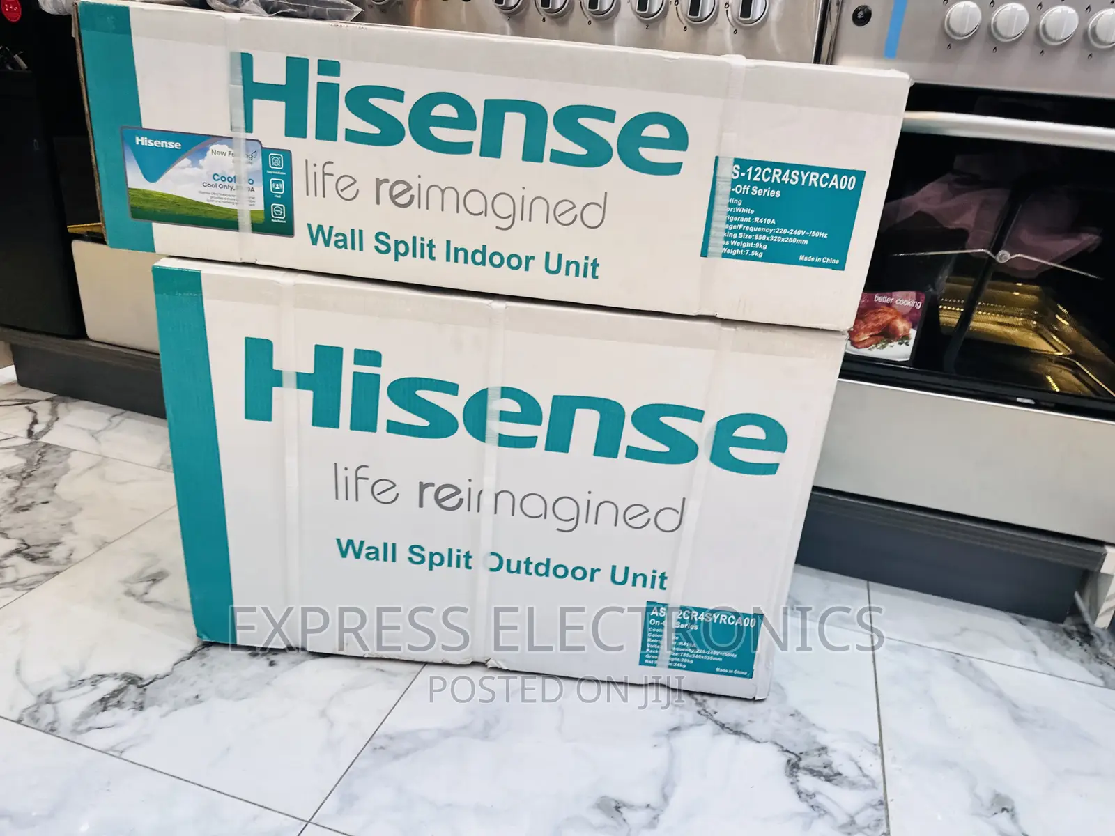 Golden Fin Condenser Split R410 Gas Hisense 2.5hp AC.,