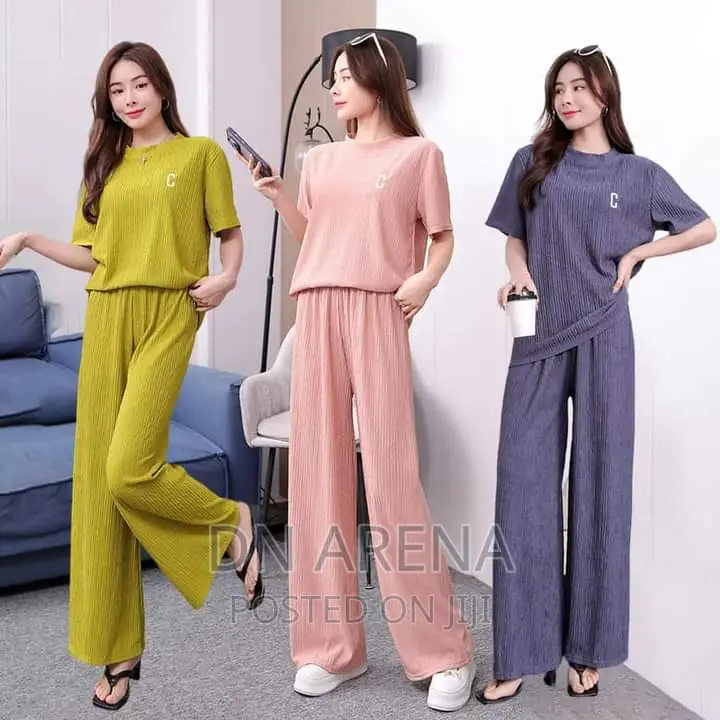Solid Women 2pcs Casual Wear