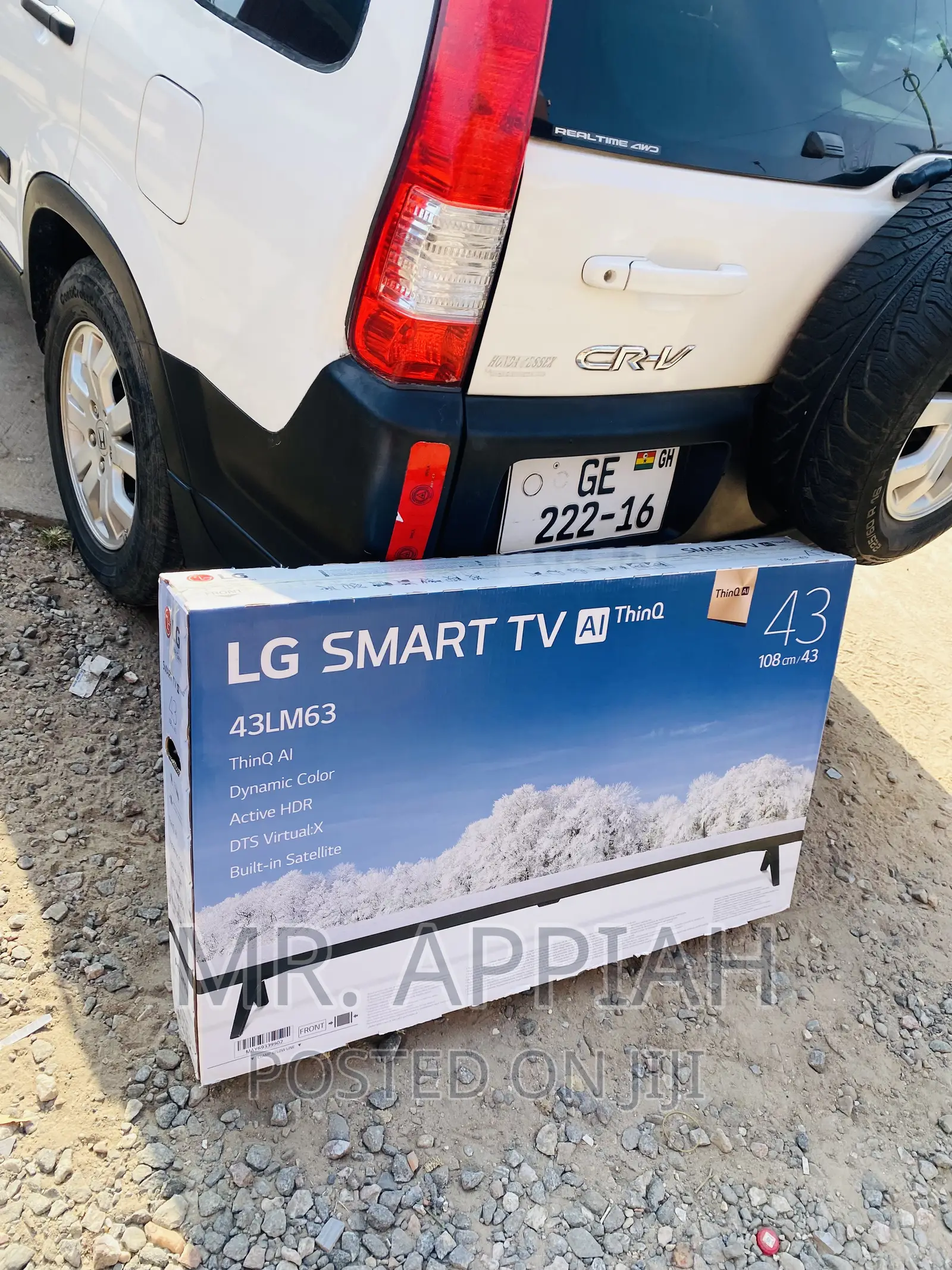 Original LG 43lm637 43 Inch Full HD Smart LED Tv(Black).