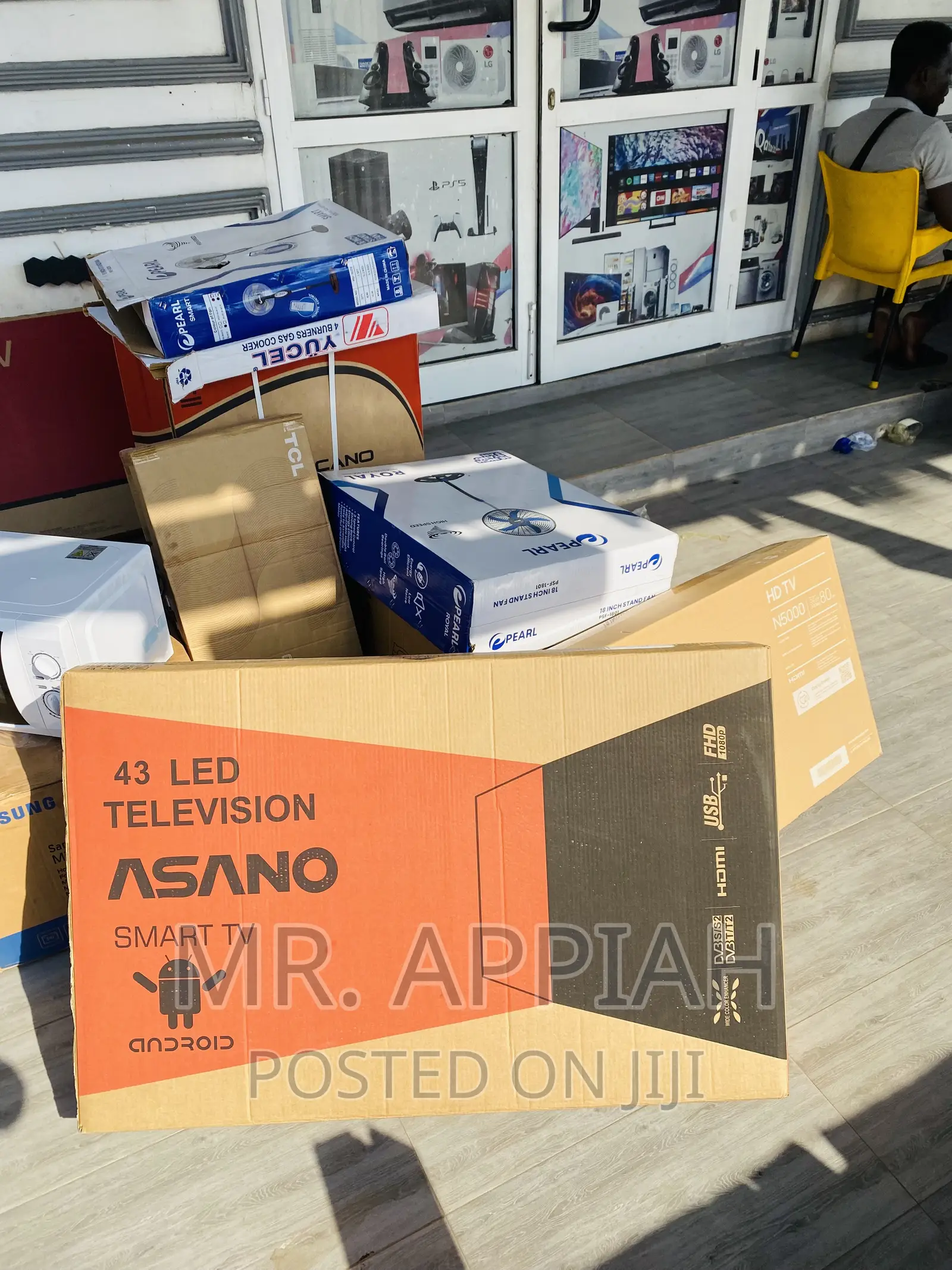 Super Quality Asano 43 Inch Digital Electric Tv(Black).