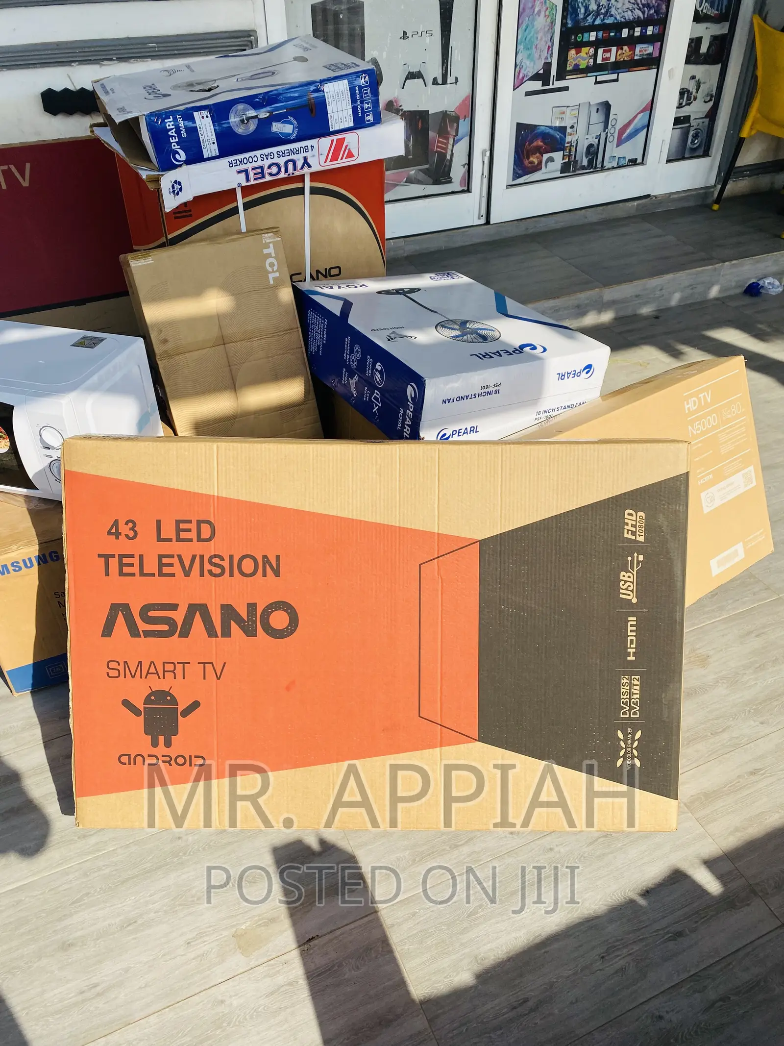 Super Quality Asano 43 Inch Digital Electric Tv(Black).