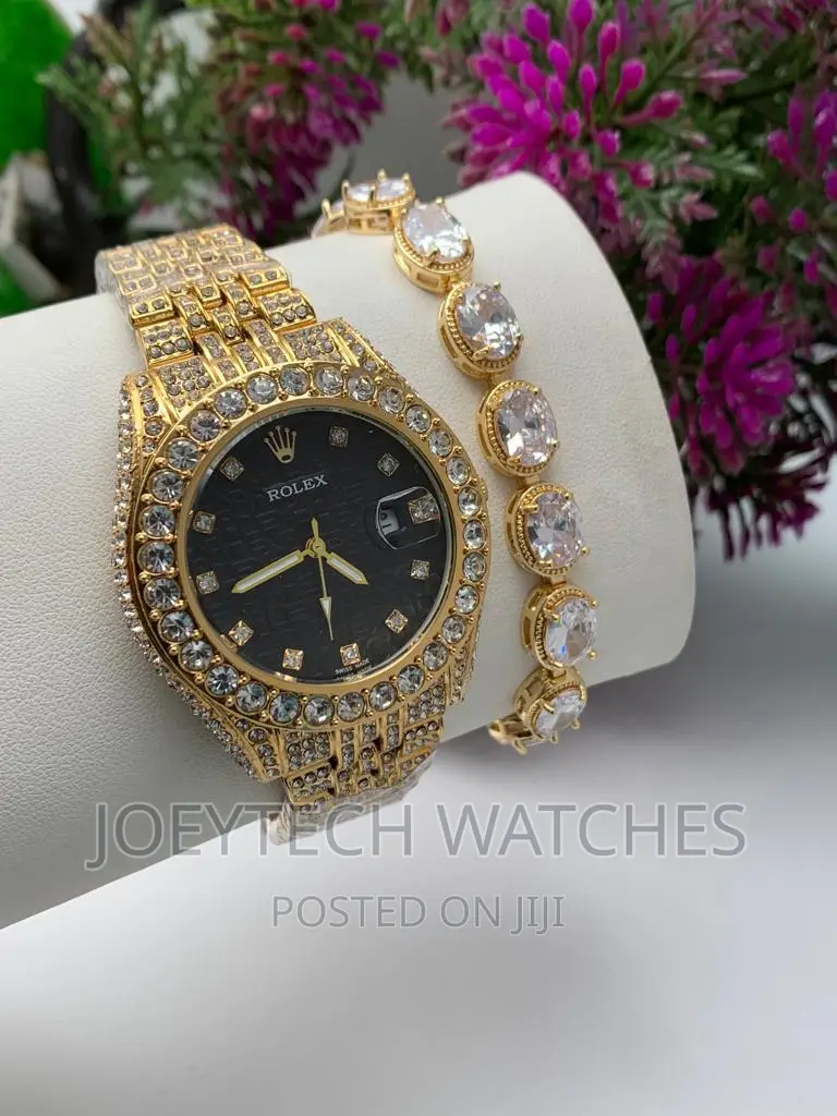 Iced Rolex Watch Set