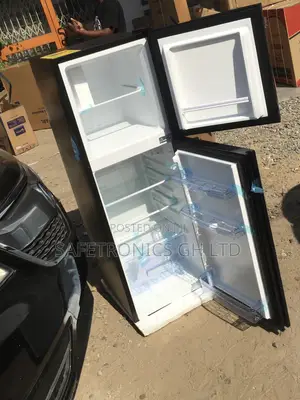 Glass PF-20T Topfreezer Pearl Doubledoor Black Fridge