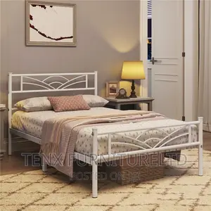 Bed (Double Metal Platform Bed Frame )