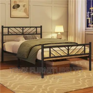 Photo - Bed (One and Half) Metal Black Design
