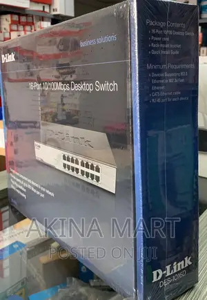 16 Port Dlink Switch 10/100mbps