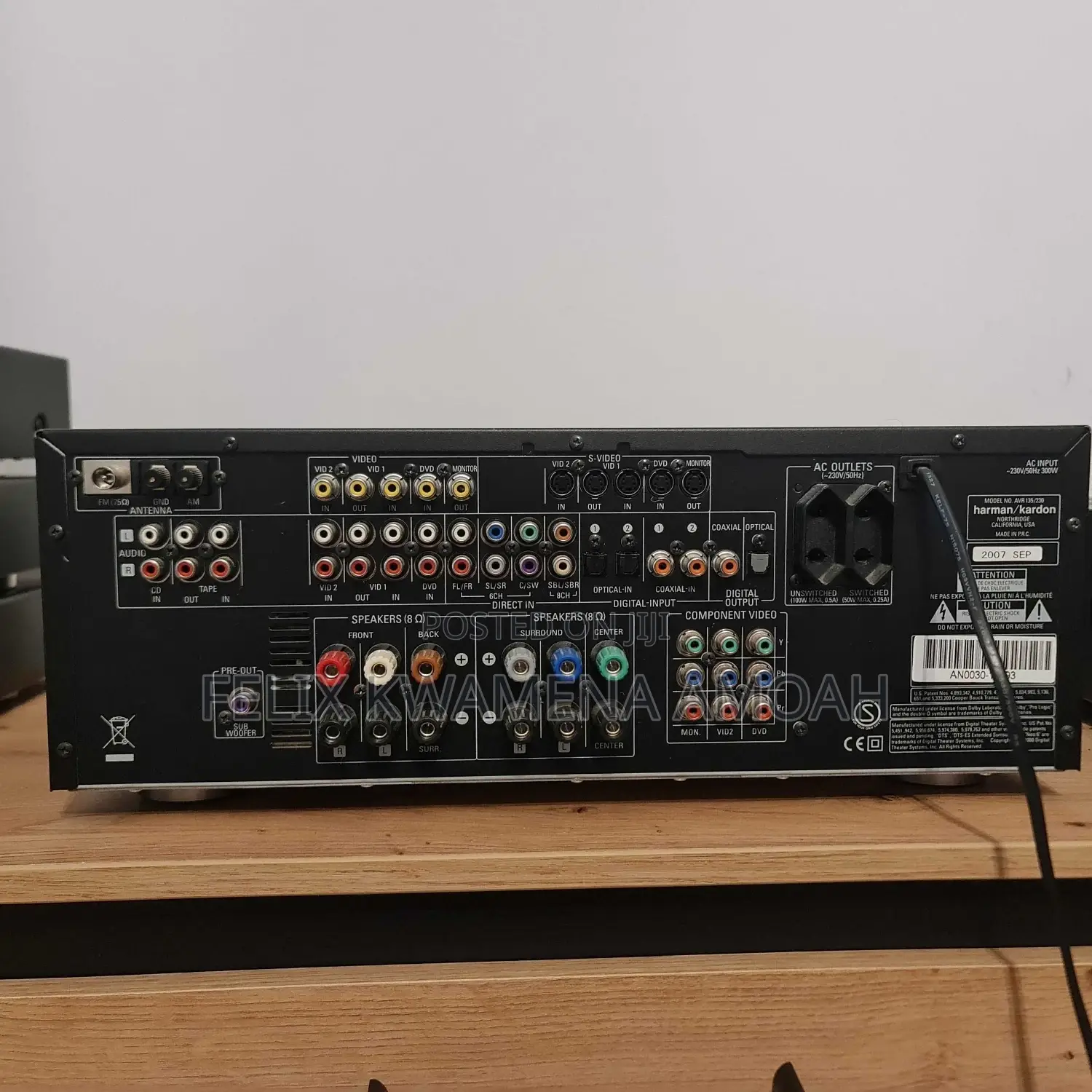 Harman Kardon 6.1 Channel Powerful Tuner Amplifier (Avr-135)
