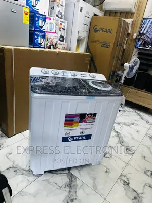 12kg Top-Load—Twin Tub—Washing Machine Pearl White