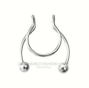 5pcs Clip on Nose Ring Set Fake Piercing Jewelry
