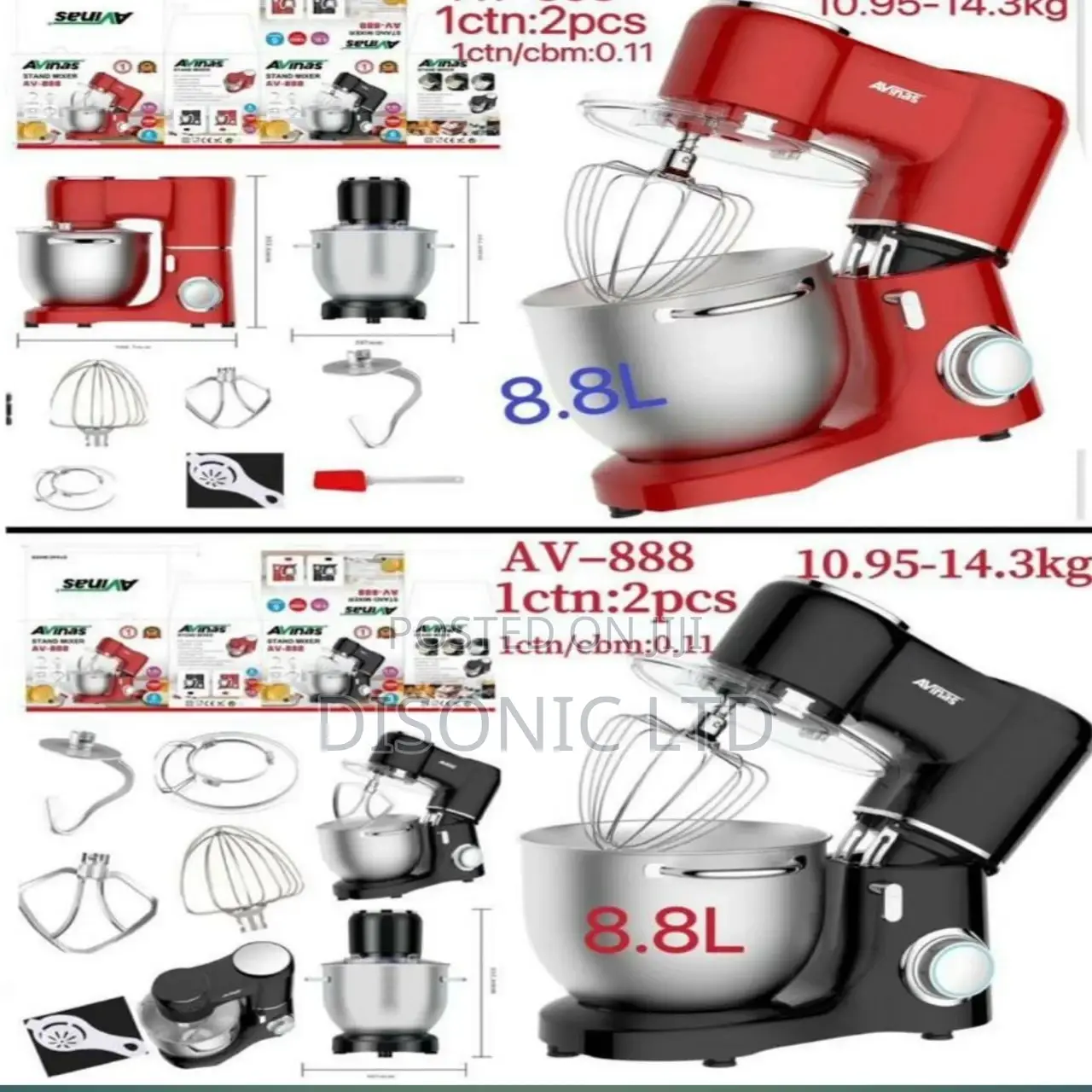 Avinas 8.8L Cake Mixer