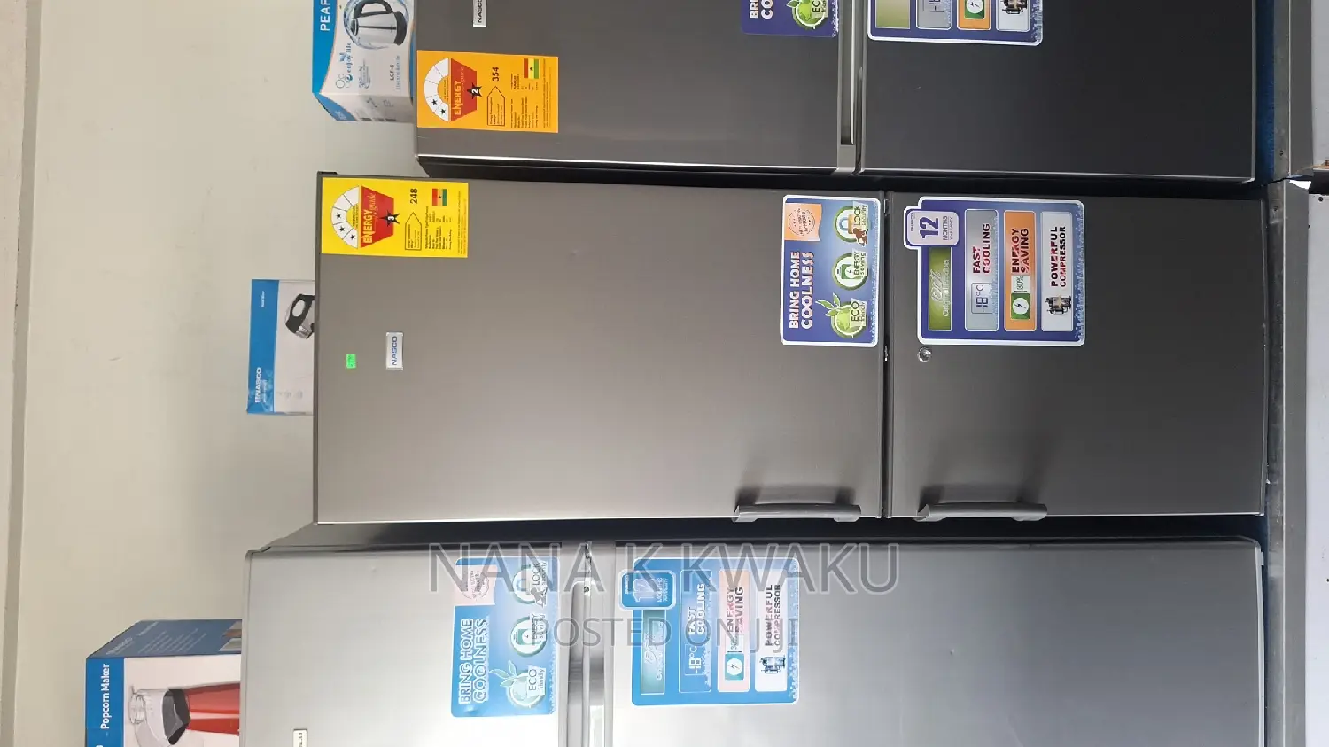 Nice_nasco Nasd2-27 Double Door Fridge With Bottom Freezer
