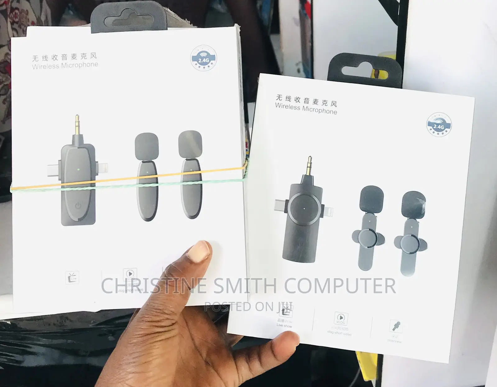 3 in 1 Wireless Lapel Microphone