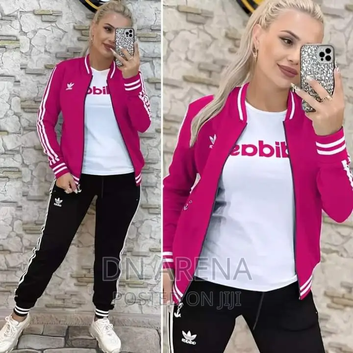 Original Women 3pcs Adidas Jack With Inner and Jogging Set