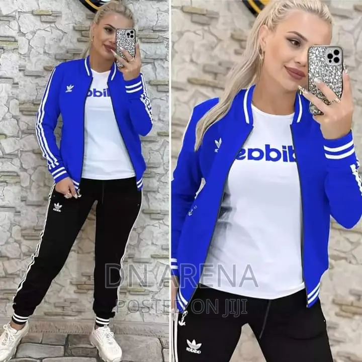 Original Women 3pcs Adidas Jack With Inner and Jogging Set