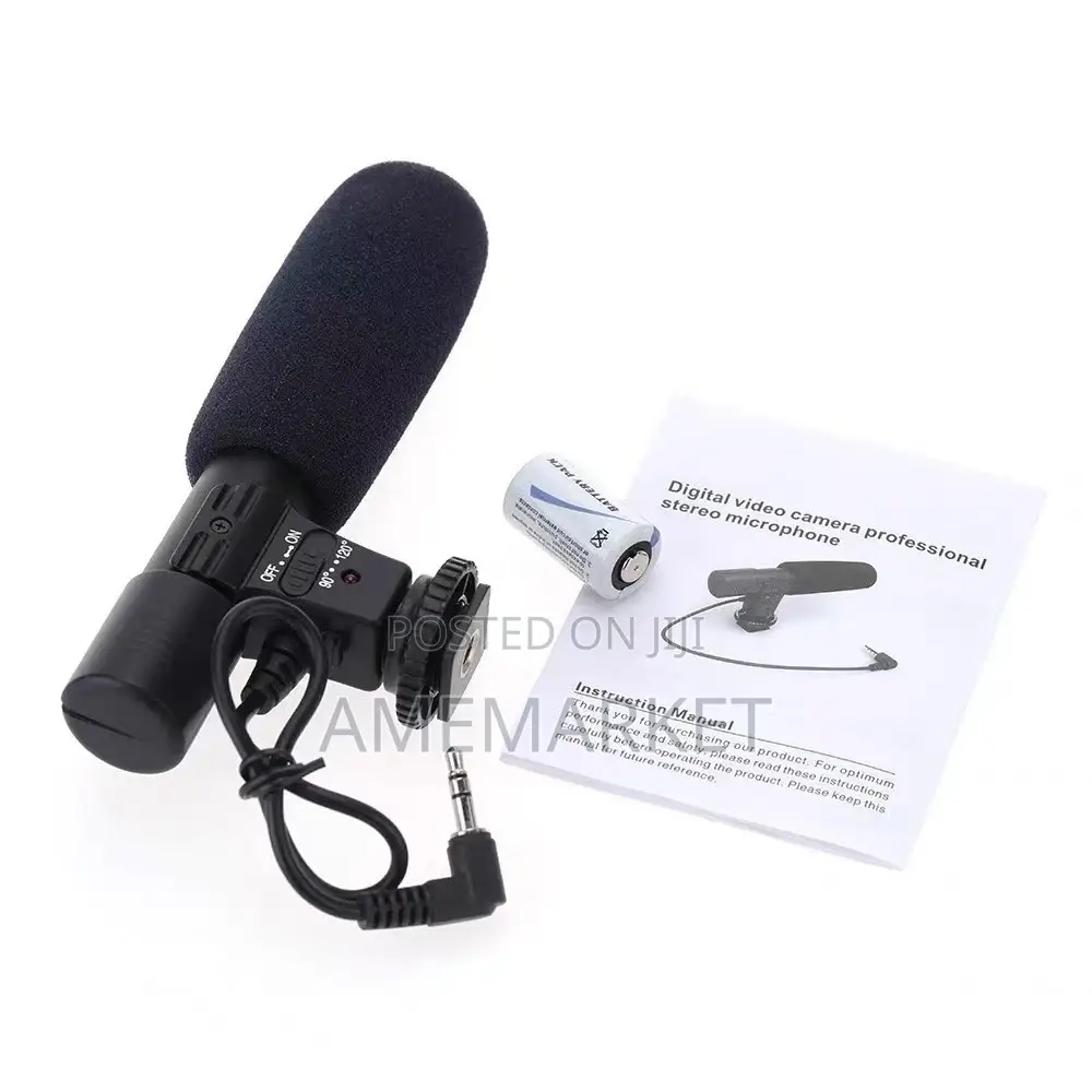 Mic-01 SLR Camera Dv Stereo Interview Recording Microphone