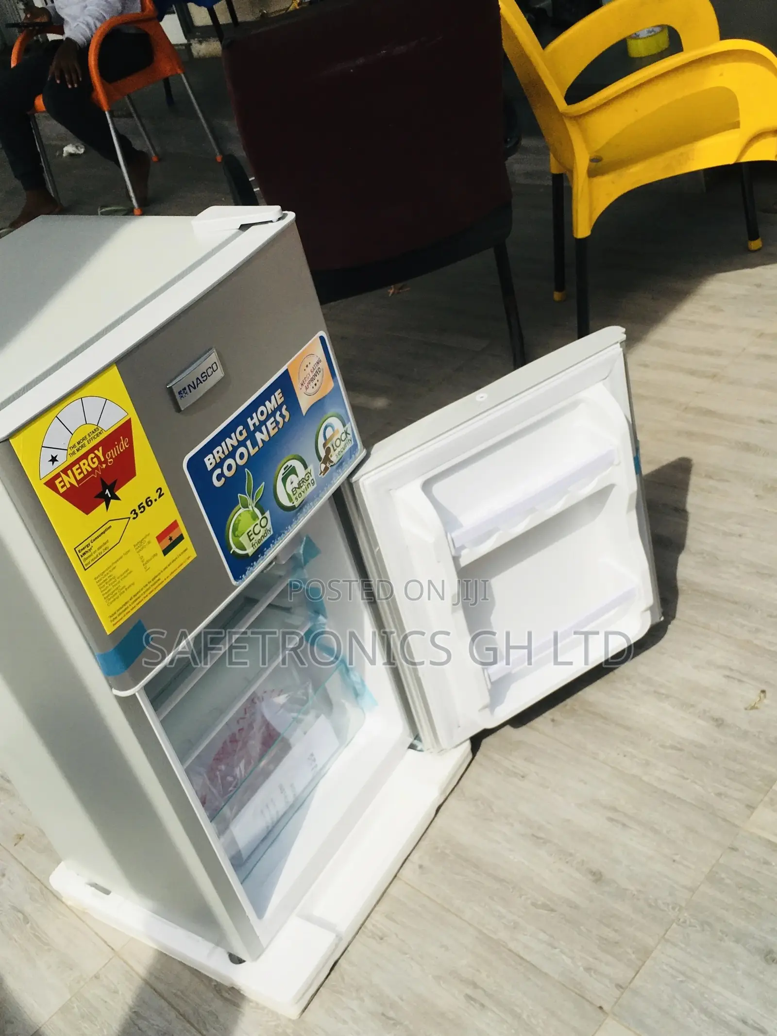 Topfreezer 90L Nasco Doubledoor Nasf2-120 Fridge Gray