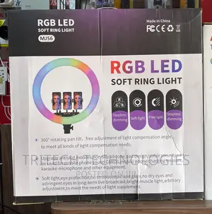 LED RGB Ring Light 20cm 21inch RGB Colorful Live Shooting