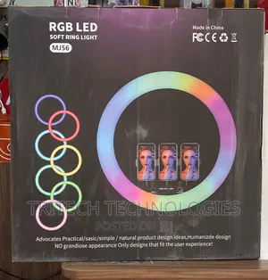 LED RGB Ring Light 20cm 21inch RGB Colorful Live Shooting