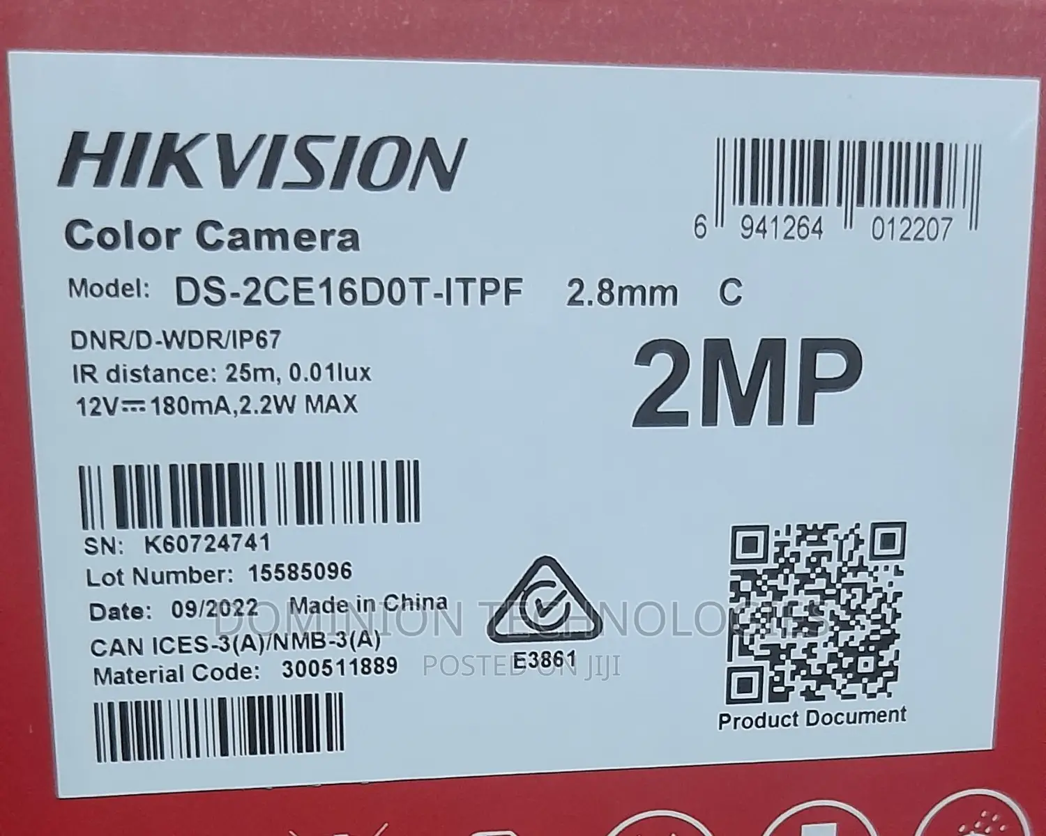 Hikvision Ds-2ce16d0t-Itpf(C) (2.8mm) 2mp Bullet