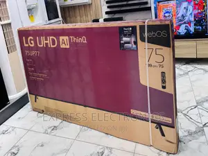LG UHD Smart 75”UP77 Glossy LED Screen.