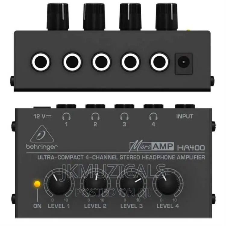 Micro Amp_ Ha400_ 4 Channel- Headphone Amplifier