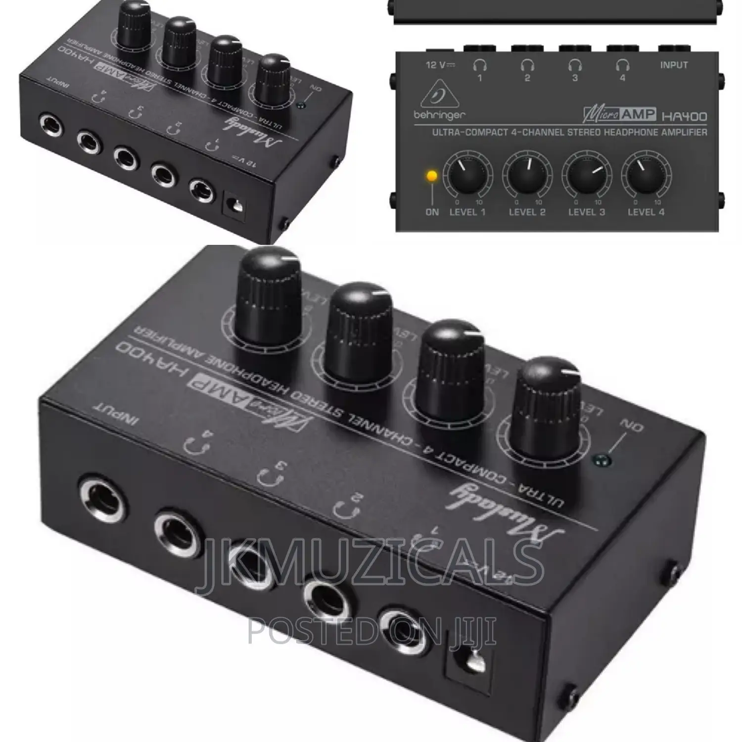 Micro Amp_ Ha400_ 4 Channel- Headphone Amplifier