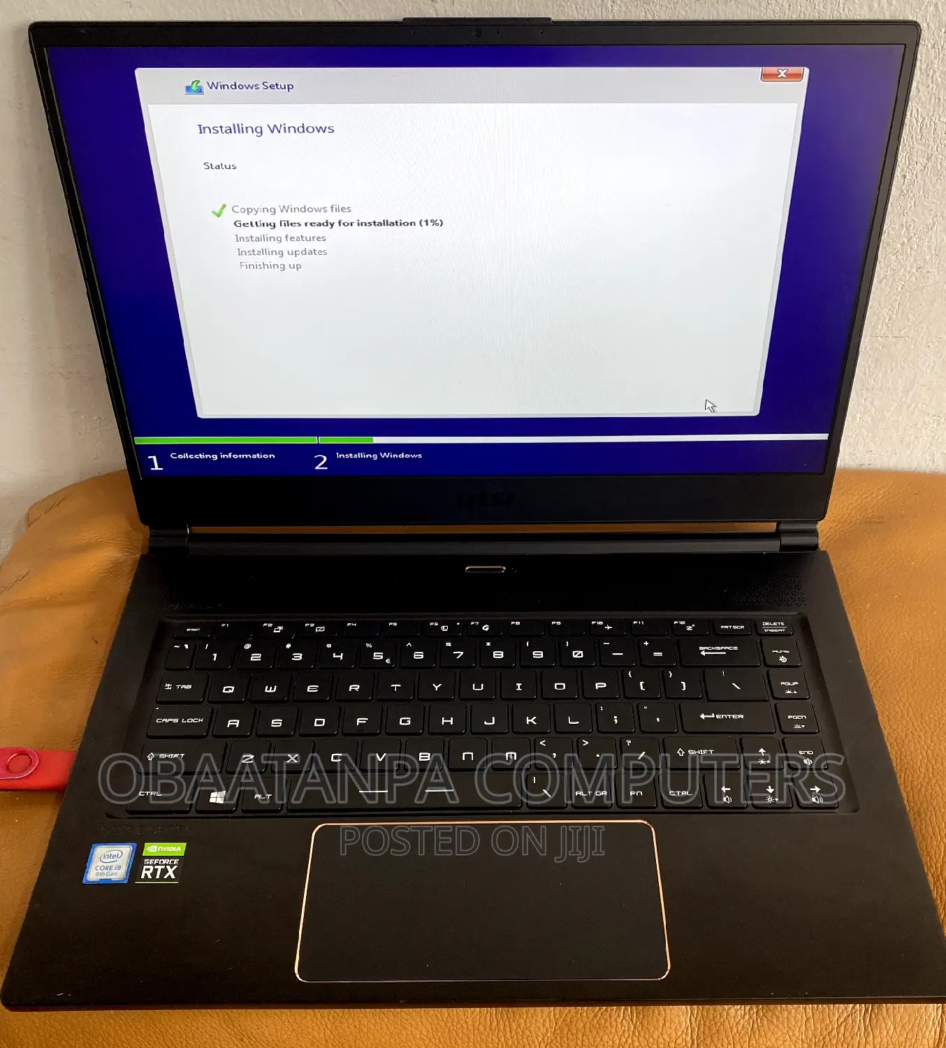 Laptop MSI GS65 Stealth Thin 8RE 16GB Intel Core I9 SSD 512GB