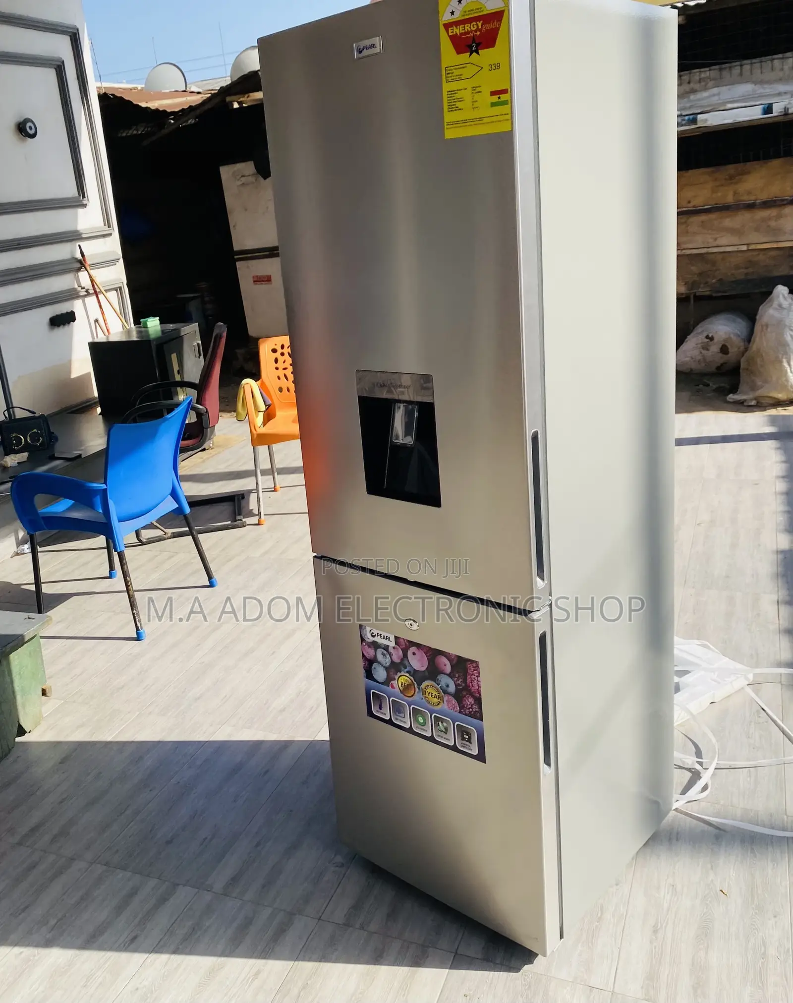 Shop Adorable Pearl Pf-330bwd Double Door Fridge(Gray)251l